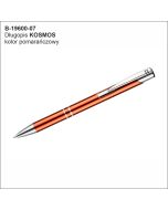 Długopis KOSMOS pomarańczowy z logo firmy