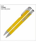 Długopis COSMO C-21 żółty z logo firmy