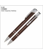 Długopis COSMO C-23 brązowy z logo firmy