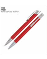 Długopis MOOI M-06 czerwony z logo firmy