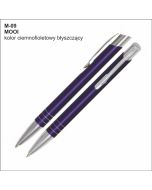 Długopis MOOI M-09 fioletowy ciemny z logo firmy