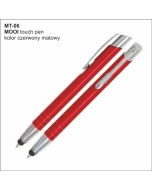 Długopis MOOI Touch Pen MT-06 czerwony z logo firmy