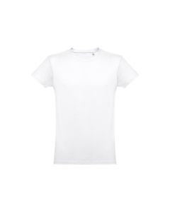 THC LUANDA WH. T-shirt męski z bawełny rurkowej. Kolor biały