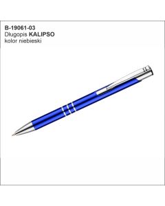 Długopis KALIPSO Niebieski z logo firmy