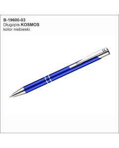 Długopis KOSMOS niebieski z logo firmy