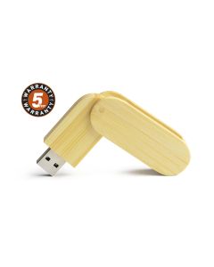 Pamięć USB bambusowa STALK 8 GB z logo firmy