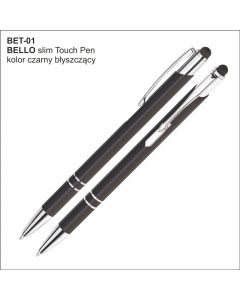 Długopis BELLO Touch Pen BET-01 czarny z logo firmy