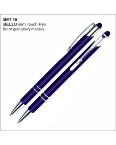 Długopis BELLO Touch Pen BET-24 granatowy z logo firmy