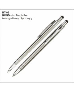 Długopis BOND Touch Pen BT-03 grafitowy z logo firmy