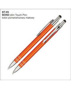 Długopis BOND Touch Pen BT-05 pomarańczowy z logo firmy