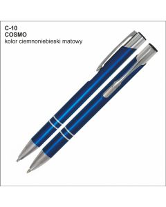 Długopis COSMO C-10 ciemnoniebieski z logo firmy