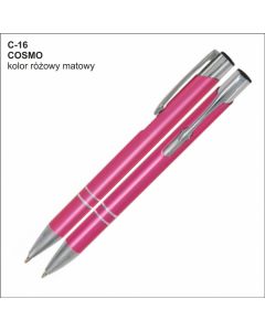 Długopis COSMO C-16 różowy z logo firmy