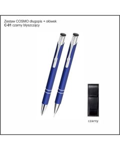Zestaw COSMO długopis ołówek w etui Z-5 kolor biały z logo firmy