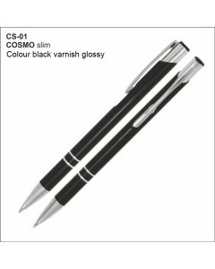 Metal pen COSMO SLIM CS-01 black