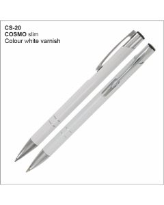 Metal pen COSMO SLIM CS-20 white