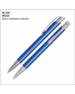 Długopis MOOI M-10A niebieski z logo firmy