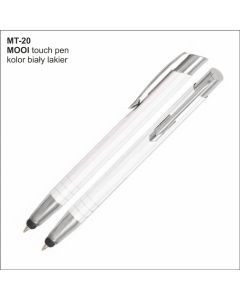 Długopis MOOI Touch Pen MT-20 biały z logo firmy