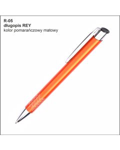 Długopis REY R-05 pomarańczowy z logo firmy