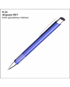 Długopis REY R-24 granatowy z logo firmy