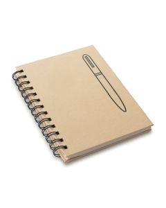 Attract notebook with magnet, beige  | We offer attractive prices, quick turnaround times, and high-quality imprinting | Order Now !