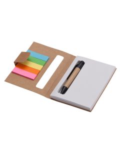 Mini notepad 80x110/100p plain with ballpen, beige  | We offer attractive prices, quick turnaround times, and high-quality imprinting | Order Now !