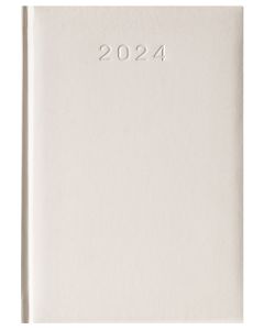 Kalendarz książkowy format A5 TURYN dzień na stronie kolor biały