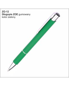 Długopis ZOE ZO-12 zielony z logo firmy