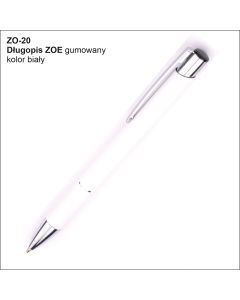Długopis ZOE ZO-20 biały z logo firmy