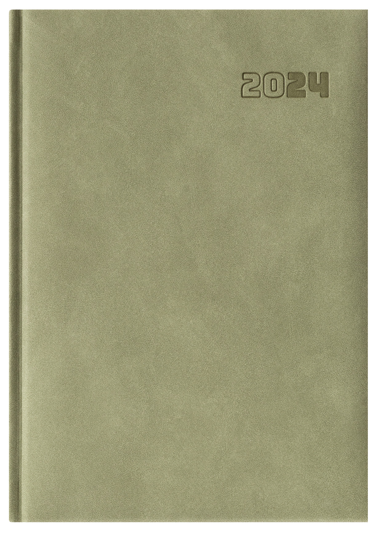 kalendarz książkowy z grawerem oliwkowy