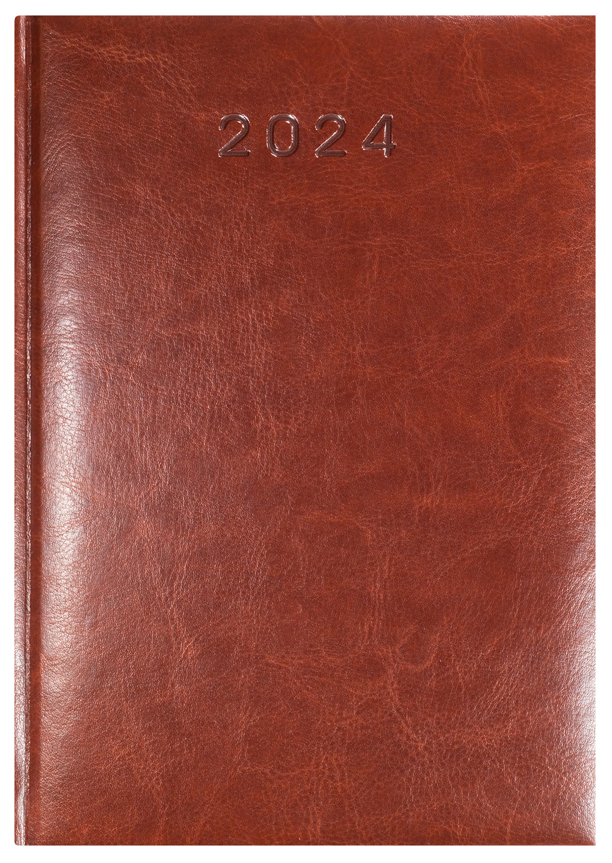 kalendarz książkowy brązowy z logo firmy