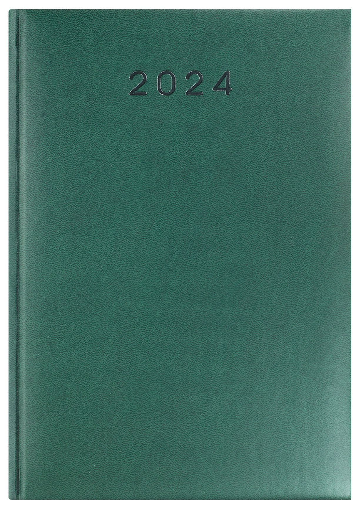 kalendarz książkowy zielony z logo firmy
