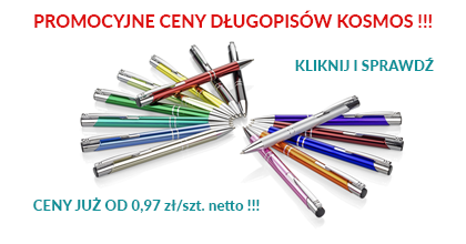 długopisy kosmos z logo | gadżety reklamowe z logo | atrakcyjne długopisy z logo | dlugopiscosmo.pl